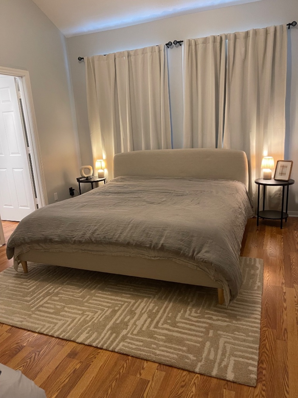 Pottery Barn Belgian Flax Linen Duvet Cover King/Cal. King - Picture 3 of 9
